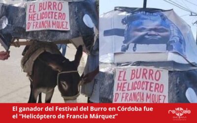 El ganador del Festival del Burro en Córdoba fue el “Helicóptero de Francia Márquez”.