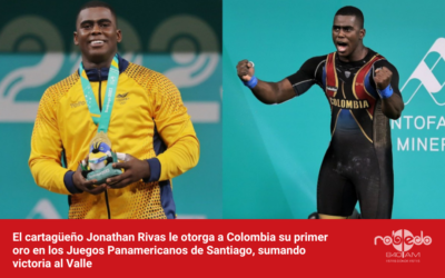 El cartagüeño Jonathan Rivas le otorga a Colombia su primer oro en los Juegos Panamericanos de Santiago, sumando victoria al Valle